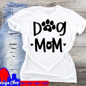 Perro mamá svg archivo de corte, perro loco cachorro svg para las camisetas calcomanías tazas de café decasl diy, amante del perro divertido svg Silueta cricut
