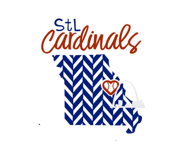 Download Clip Art Art Collectibles St Louis Cardinals Baseball Nation Woman S Svg Dxf Missouri Heart Herringbone Svg For T Shirts Hats Cups Diy Decals Gifts Silhouette Cricut