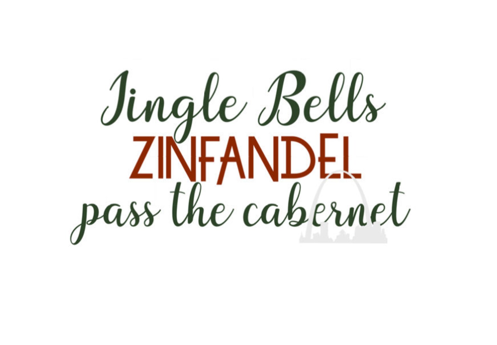 Jingle Bells Zinfandel Pass the Christmas Wine Etsy