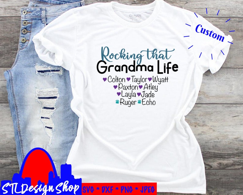 Download Personalized Grandma Life SVG Custom Rocking that Grandma ...