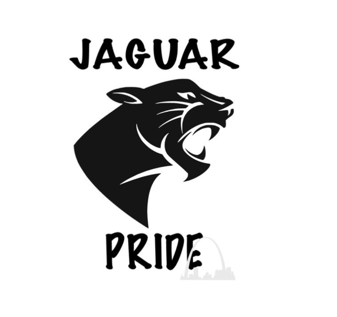 Jaguar Pride Svg Cut File, Jaguar Mascot Clip Art File for Silhouette