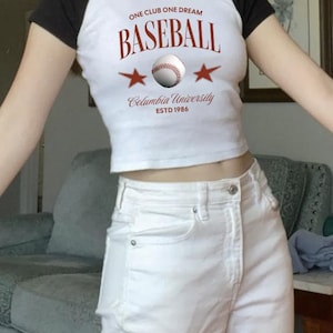 Retro Baseball Raglan Shirt, Columbia University Tee, Vintage Sports Tee, Unisex Graphic Shirt, University Gift, Club Baseball Tee, College