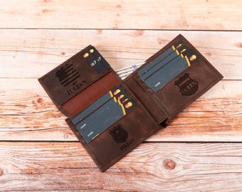 Engraved Police Officer Bifold ID Wallet, Personalized Police Men Card Holder, Police Academy Graduaiton Gift, Cop Retirement Gift for Dad