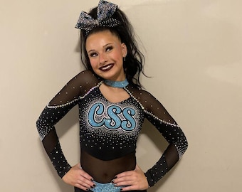 Extensión de coleta Cheer, cabello humano liso con clip y cordón ajustable, negro natural 1B