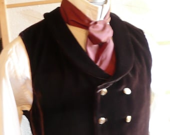 The War Dr, Doctor Who Brown Velvet Waistcoat