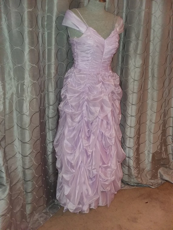 Vintage Lilac Prom Dress With Shirred Skirt From 1970's - Etsy Vintage Lilac Prom Dress With Shirred Skirt From 1970's - Etsy
