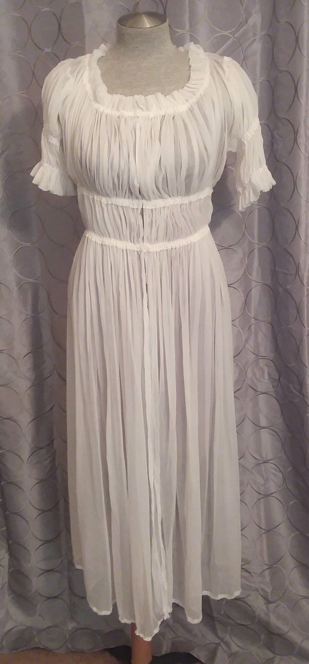 Womans 18th Century Silk Chemise a La Reine Rococo Robe a L'anglaise - Etsy