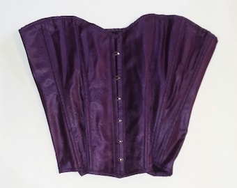 Purple Brocade Corset 6X