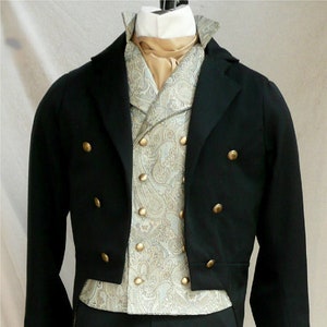 Mens English Regency Daytime Suit Ensemble in 5 pieces