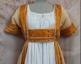 18th Century Open Gown and Round Gown 3 Piece Set