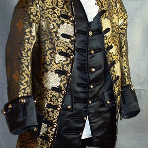 Mans Rococo Jacket 18th Century Late Baroque Pirate Coat - Etsy