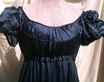 English Regency Empire Gown in 100% silk