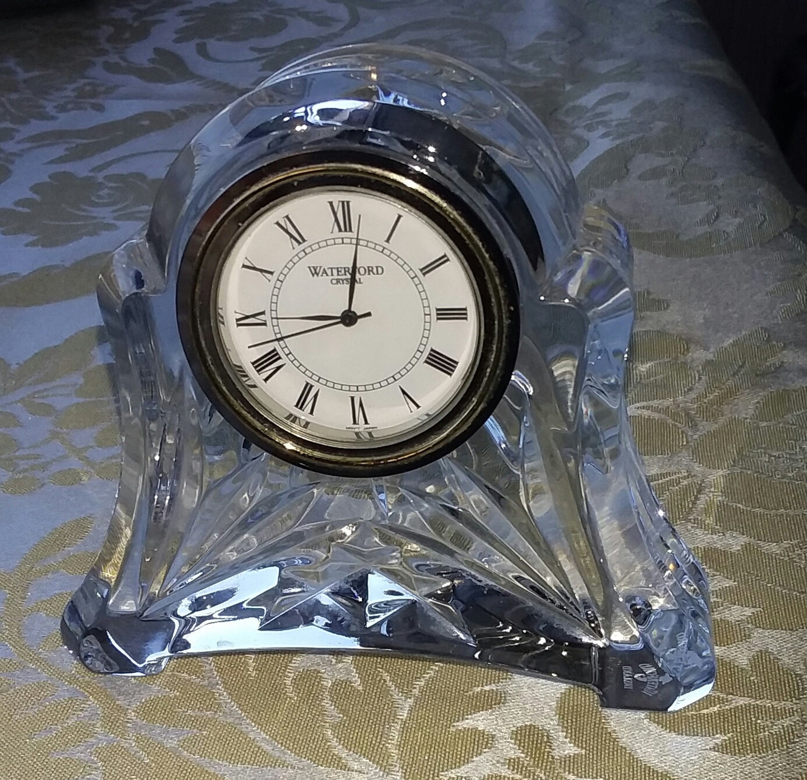 Waterford Abby Crystal Mini Mantle Clock Etsy