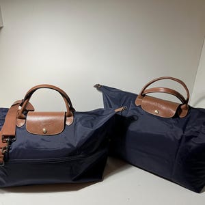 Longchamp Kabinen-Reisetasche „Le Pliage Extensible“ Second-Hand Authentisches Nylon Leder