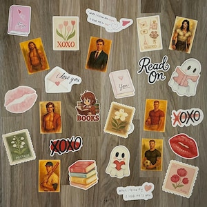 Romance Bookish Stickers Book Boyfriend Sticker Spicy Romance Decals Reader Aesthetic Enemies to Lovers Tropes Vinyl Reading Stickers