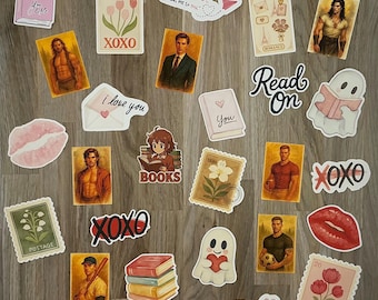Romance Bookish Stickers Book Boyfriend Sticker Spicy Romance Decals Reader Aesthetic Enemies to Lovers Tropes Vinyl Reading Stickers