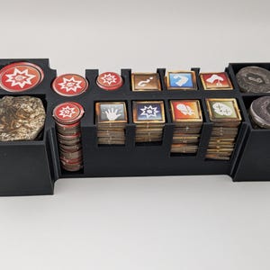 Gloomhaven Jaws of the Lion: 3D-utskriven pollettorganisatör