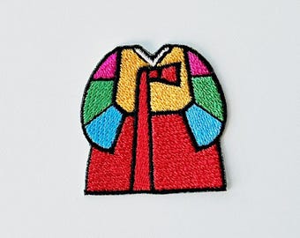 Toppa Hanbok coreana Saekdong colorato, Jeogori 한복, abito da sposa tradizionale, K-drama