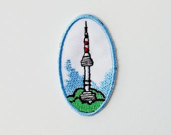 Toppa della Torre N della Corea / Torre Namsan / da stirare o cucire / Regalo da viaggio di Seul, Corea