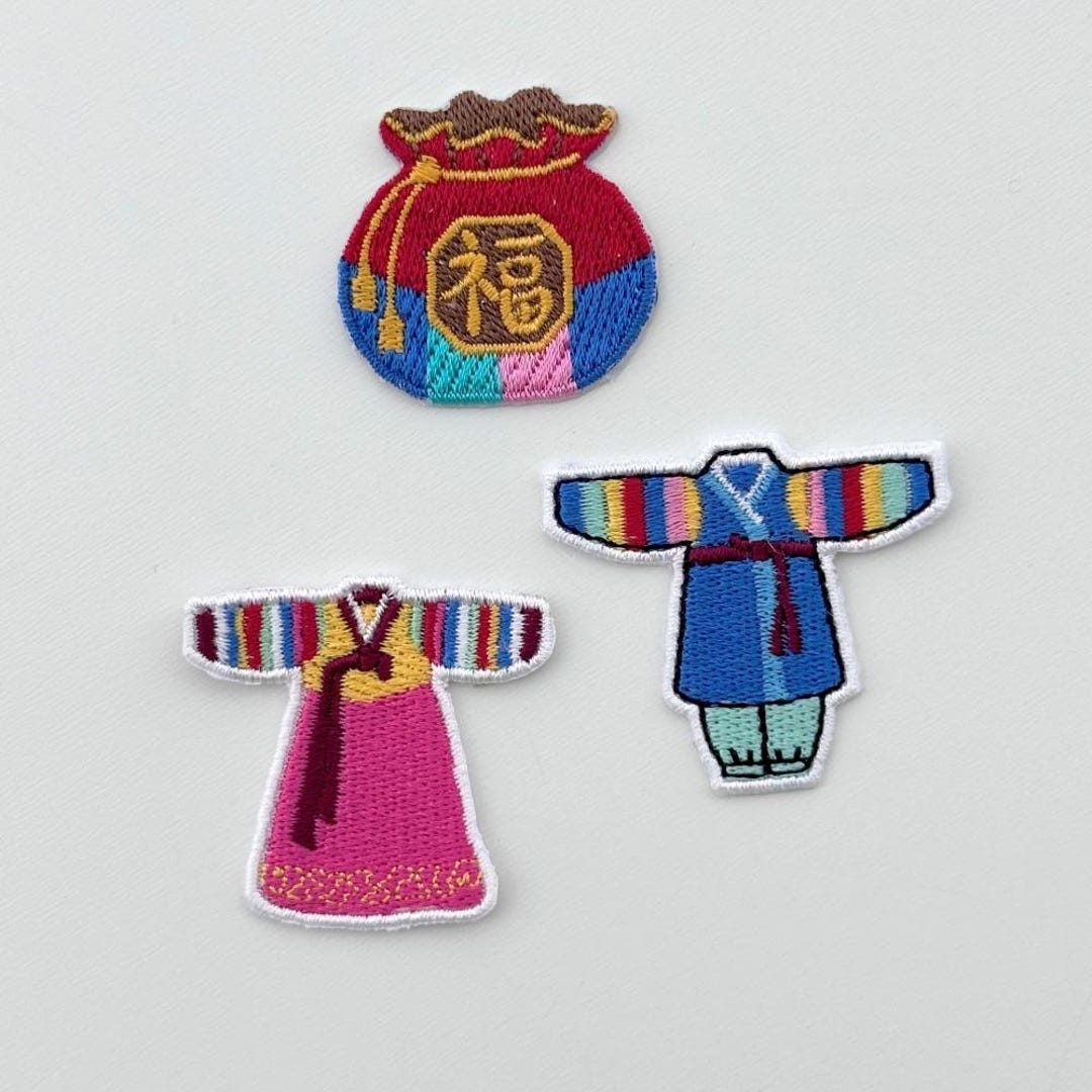 Hanbok Patch, Traditional Dress Patch, Couple Costume Patch, K Culture ...
