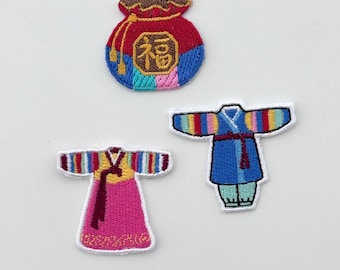 Toppa Hanbok, toppa per abiti tradizionali, toppa per costumi di coppia, regalo di moda della cultura coreana, regalo coreano