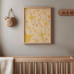 Shine Nursery Art Print: Hand Drawn Kids Room Decor (Digital Download)