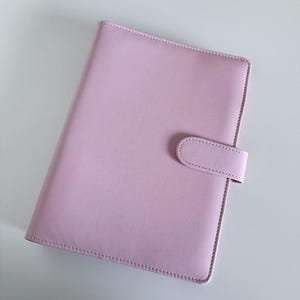 Carpeta fotográfica Kpop de cuero sintético rosa A5 / Holomoon