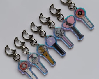 Kpop Holographic Lightstick Keychain | Holomoon