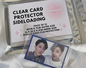 Clear Card Protector Sideloading Kpop Photocard Toploader (15 Pack) |  Holomoon - Etsy