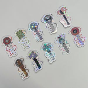 K-Pop Lightstick Sticker Holographic | Holomoon