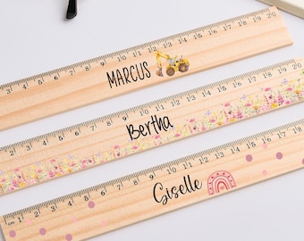 Ruler, back to school,schoolchild,school supplies, Wooden ruler, Personalized kids ruler,First Day of School gift .