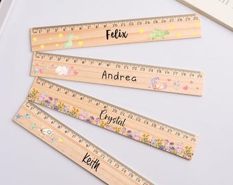 Ruler, back to school,schoolchild,school supplies, Wooden ruler, Personalized kids ruler,First Day of School gift .