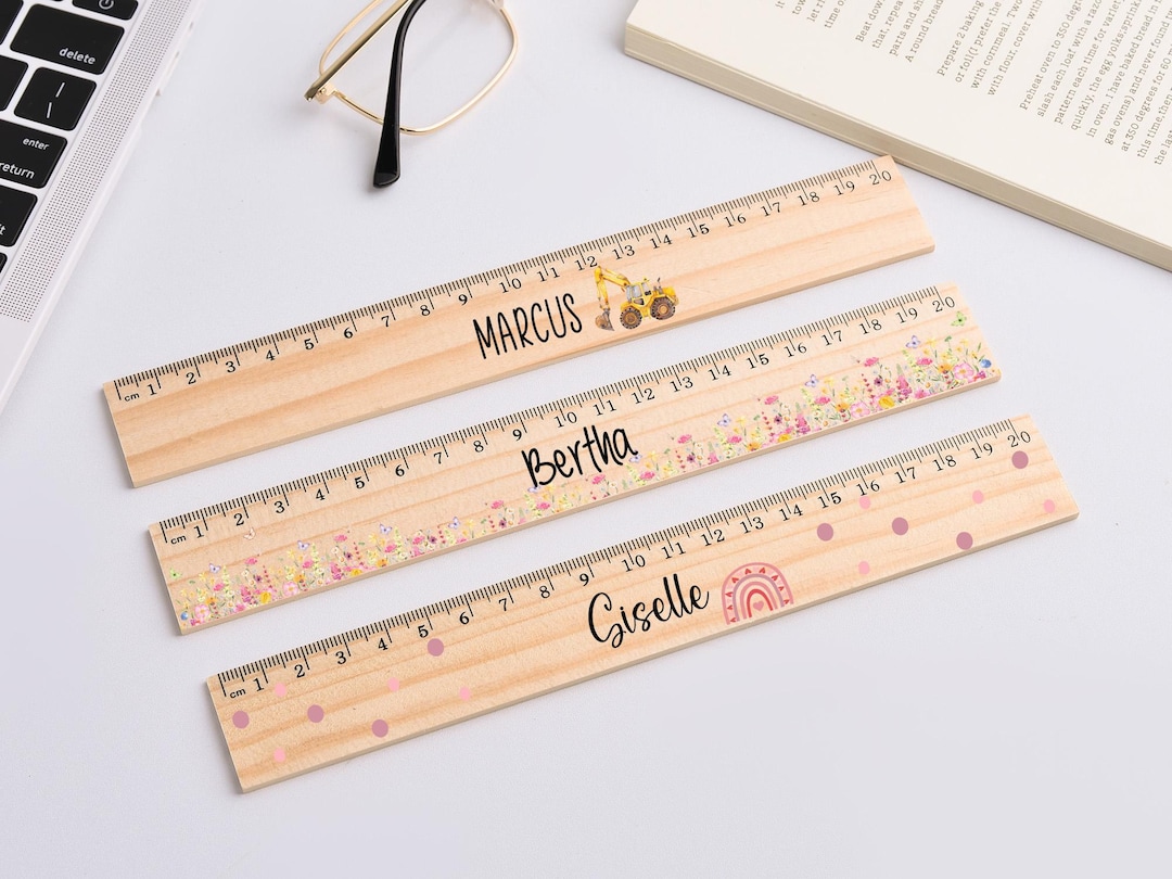 First Girl Ruler Ruler, Back to School,schoolchild,school Supplies, Wooden Ruler ...