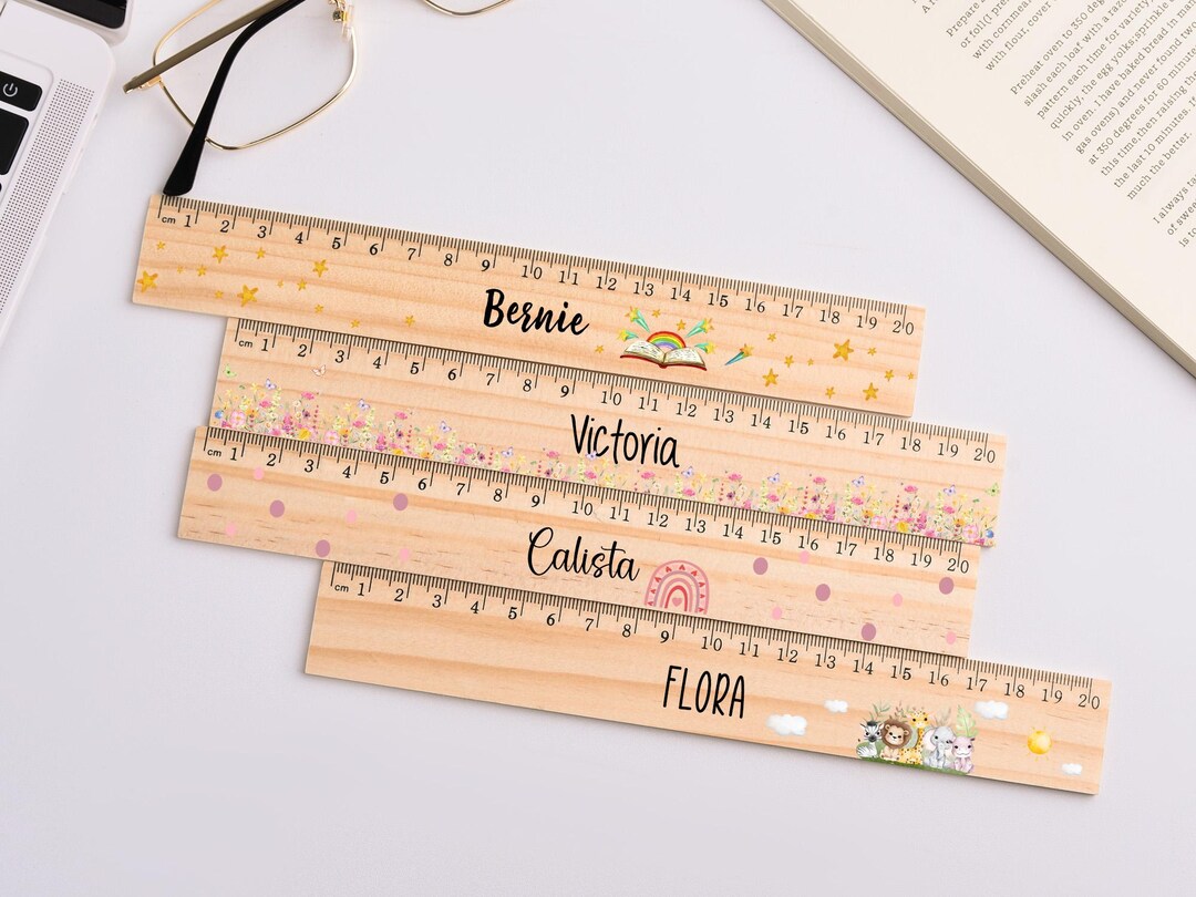 First Girl Ruler Ruler,wooden Ruler,school Child,back to School,school Enrollment Gifts ...
