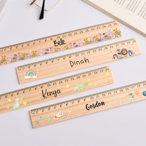 Wooden ruler,student rule,school supplies,Personalized Kids Ruler,Back To School Gift,Gift for kid,Gift For Student.