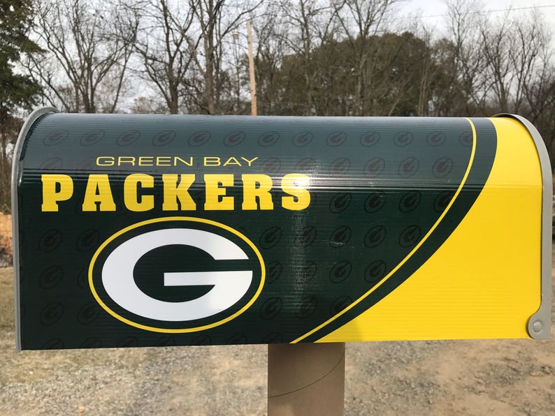 Green Bay Packers Mailbox Cover Etsy