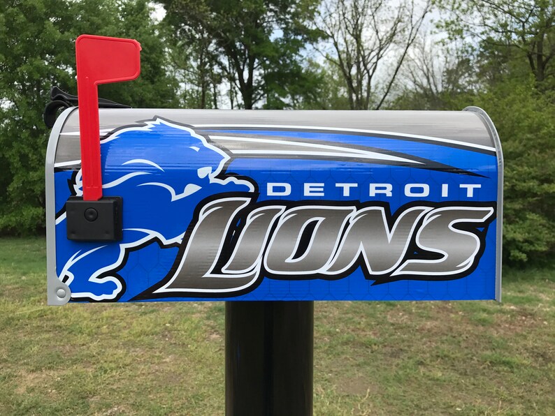 Detroit Lions Mailbox Etsy
