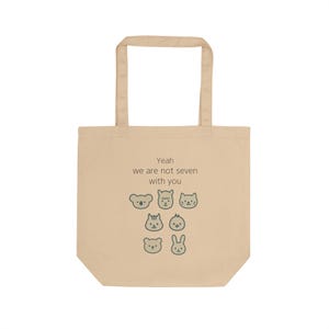 Eco-Friendly Animal Tote Bag for Everyday Use, Cute Reusable Shopping Bag, Gift for Animal Lovers, Earth Day Bag, Eco-Conscious Gift