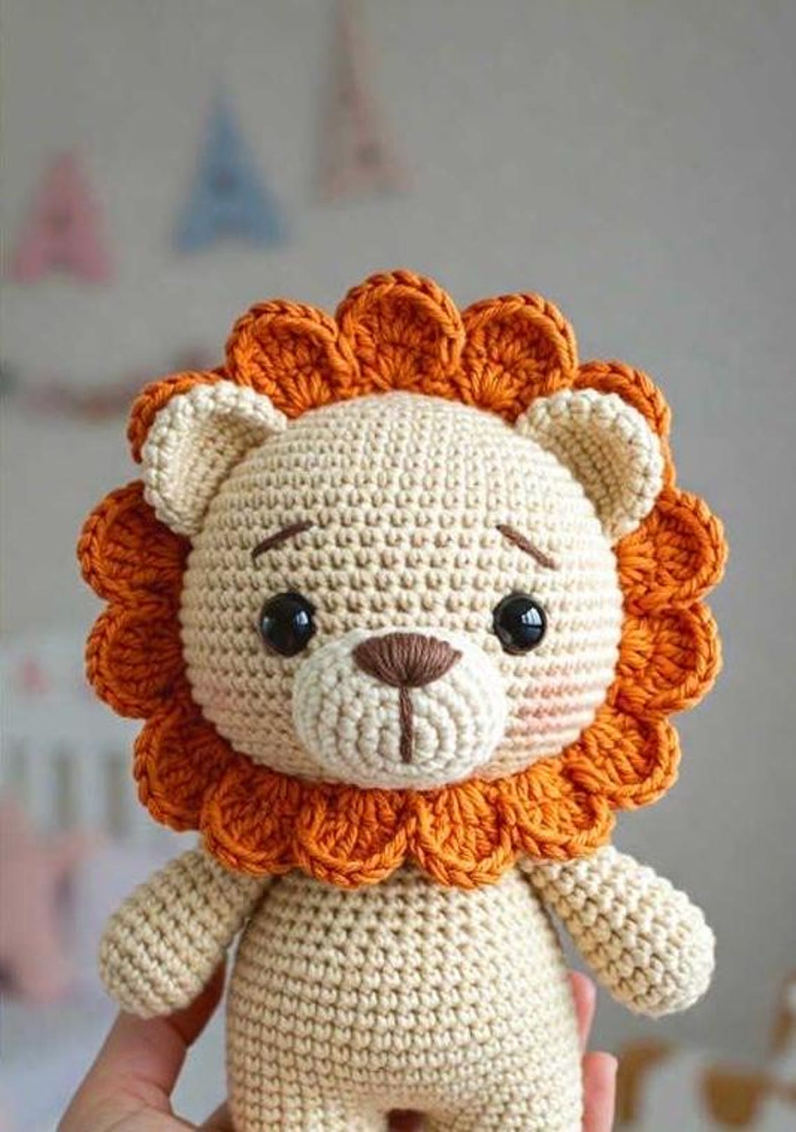 Crochet Lion Pattern – PDF Amigurumi Lion Tutorial | Jungle Animal ...