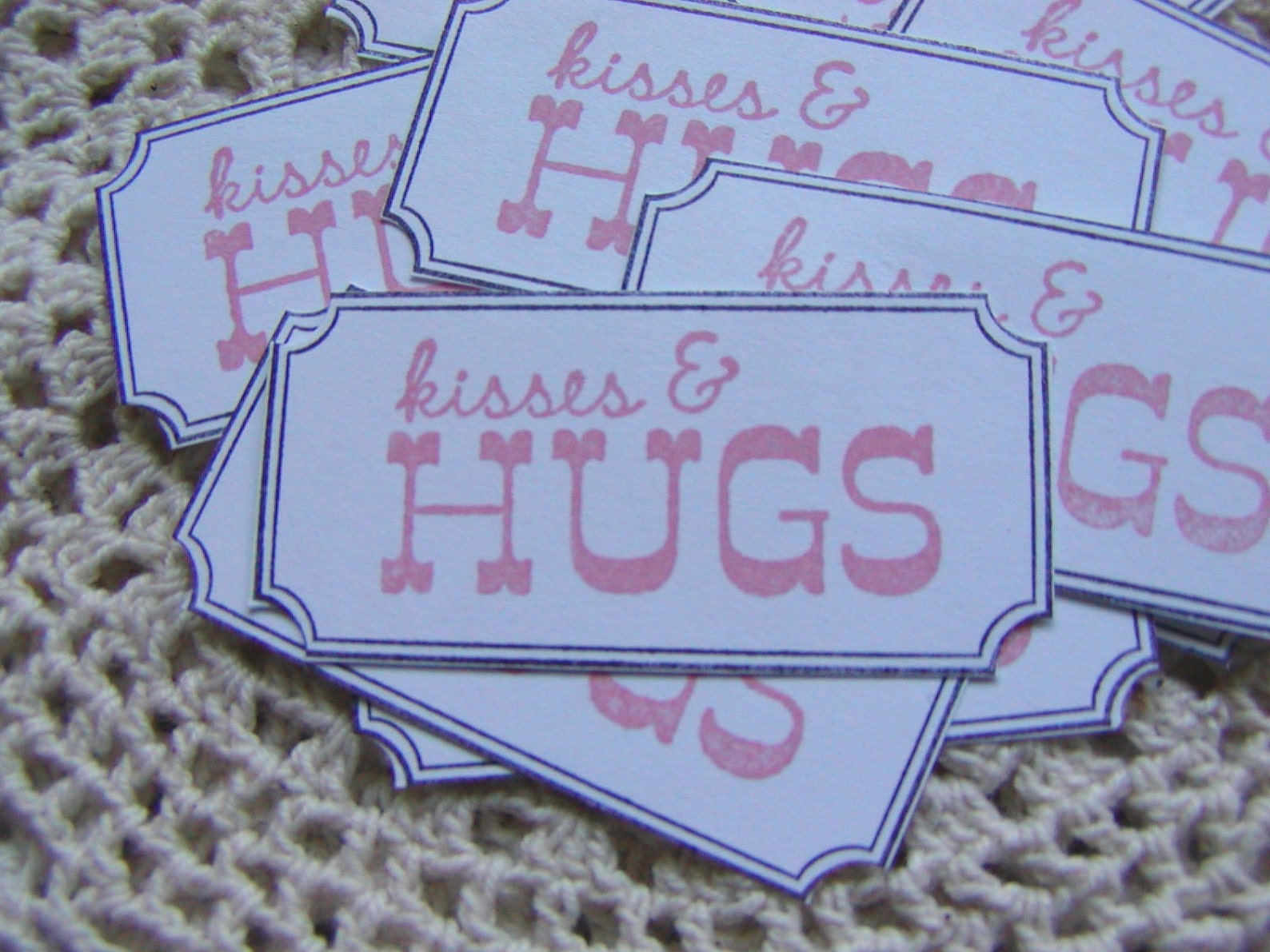 Kisses and Hugs Tickets Coupons Party favors 10 Etsy