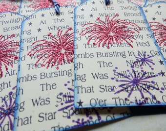 4th of July- Star Spangled Banner - Independence Day - Happy Fourth of July - Gift - Hang Tags (8)
