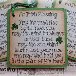 Happy St Patricks Day March 17th round scalloped tags 6 image 8