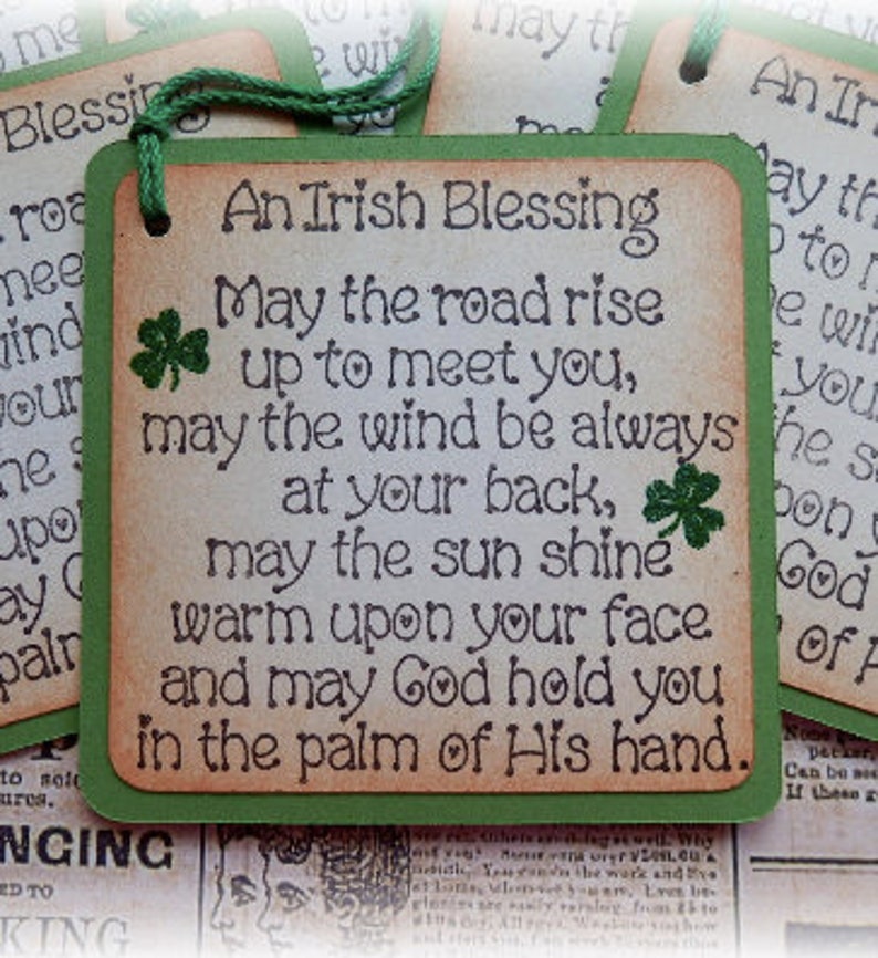 Happy St Patricks Day March 17th round scalloped tags 6 image 8