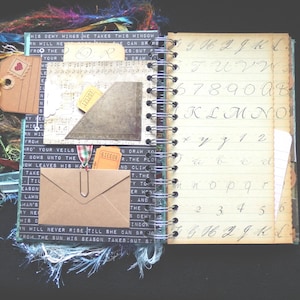 Junk Journal - Junque Journal - Handmade - One of a Kind  - Journal - Book - OOAK -  Cute!! Memory book (1)