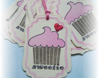 SWEETIE  Cupcake tags (8)
