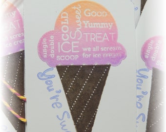 Ice Cream Tags - You're Sweet (8)