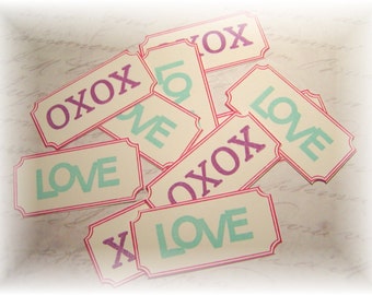 Valentine tickets - XOXO and LOVE tickets - Valentine tickets - Coupons (10)