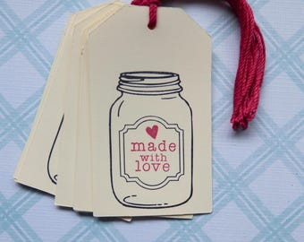 Made with Love  - Jar Tags  - Handmade (8)