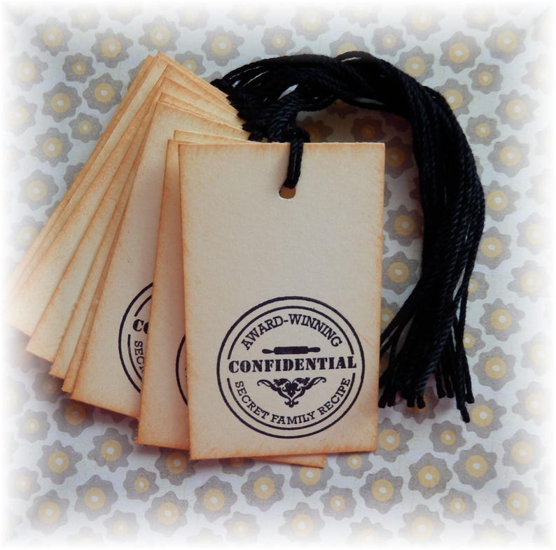 From the Kitchen of 10 Baked with Love Baking Tags- Food Tags GiftHang Tags