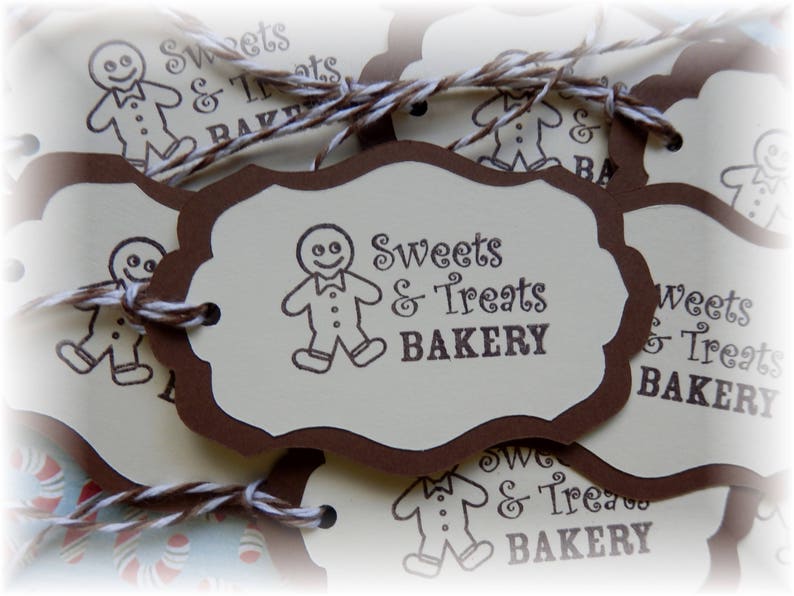 Bakery 6 Gingerbread Man Tags Sweet Treats